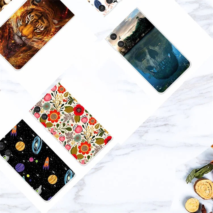 For Samsung Galaxy S24 Aesthetic Phone Case Thin Flexible TPU Cover