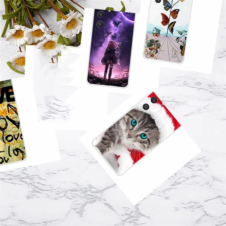 For Samsung Galaxy S24 Aesthetic Phone Case Thin Flexible TPU Cover