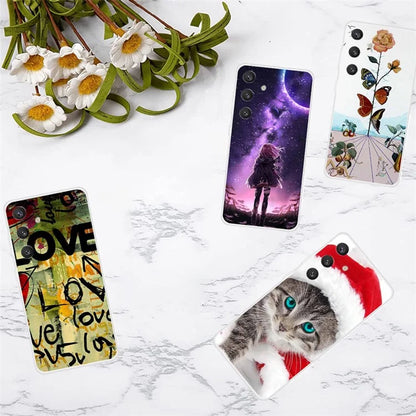 For Samsung Galaxy S24+ Pattern Case Slim Shockproof TPU Phone Cover