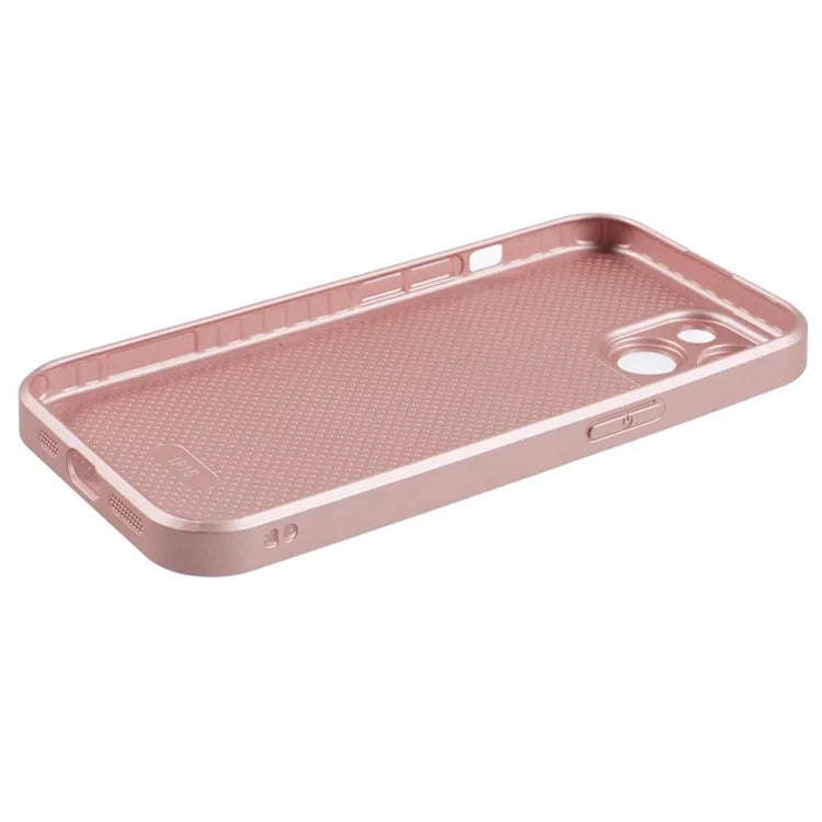 KYW Series for iPhone 13 Case Tempered Glass+PC+TPU Shockproof Phone Cover Floral Flower Pattern
