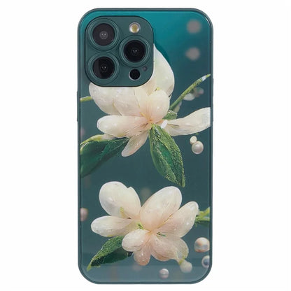 KYW Series for iPhone 14 Pro Max Case Tempered Glass Back Panel Phone Cover