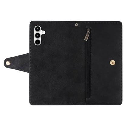 For Samsung Galaxy A35 5G Leather Case Rivet Decor Wallet Flip Phone Cover