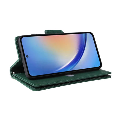 For Samsung Galaxy A35 5G Leather Case Rivet Decor Wallet Flip Phone Cover
