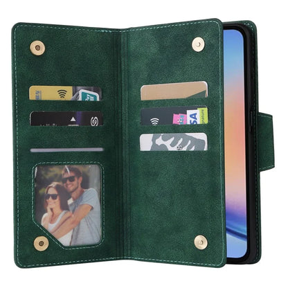For Samsung Galaxy A35 5G Leather Case Rivet Decor Wallet Flip Phone Cover