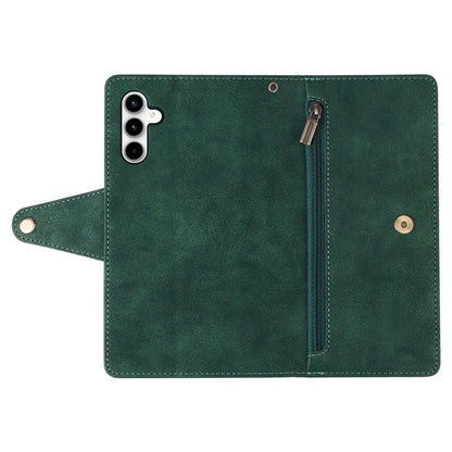For Samsung Galaxy A35 5G Leather Case Rivet Decor Wallet Flip Phone Cover