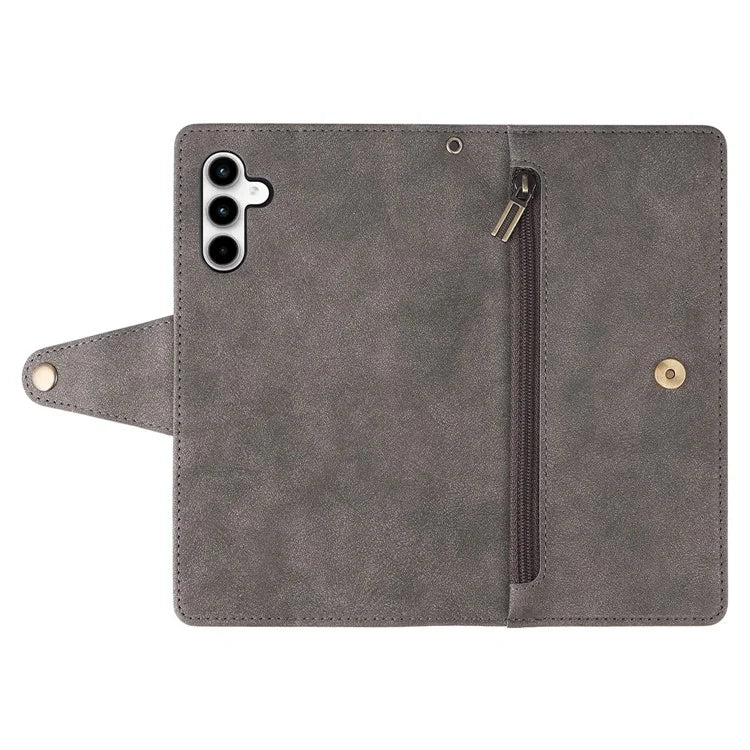 For Samsung Galaxy A35 5G Leather Case Rivet Decor Wallet Flip Phone Cover