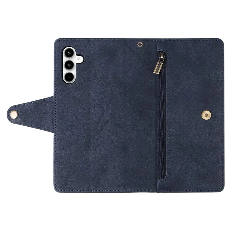 For Samsung Galaxy A35 5G Leather Case Rivet Decor Wallet Flip Phone Cover