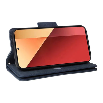 For Xiaomi Redmi Note 13 Pro 4G / Poco M6 Pro 4G Case Leather Wallet Phone Cover Rivet Decor