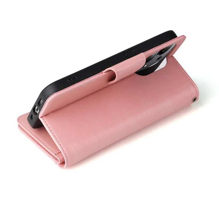 For Xiaomi Redmi Note 13 Pro 4G / Poco M6 Pro 4G Case Leather Wallet Phone Cover Rivet Decor