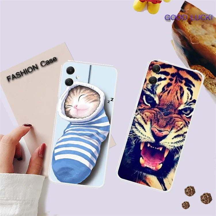 For Samsung Galaxy A05 4G TPU Case Pattern Printing Mobile Phone Back Cover