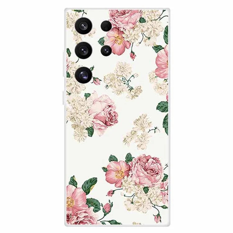 For Samsung Galaxy S24 Ultra Case Soft TPU Pattern Printing Phone Cover