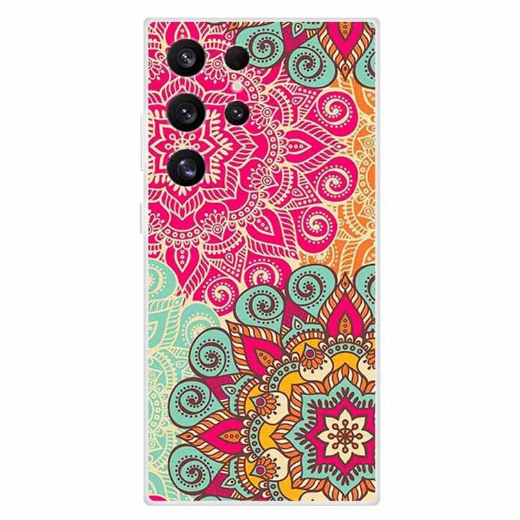 For Samsung Galaxy S24 Ultra Case Soft TPU Pattern Printing Phone Cover