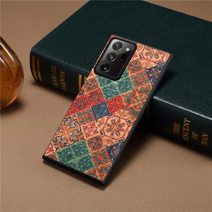 For Samsung Galaxy Note20 Ultra 5G / Note20 Ultra Case Card Holder Flower Pattern Back Phone Cover