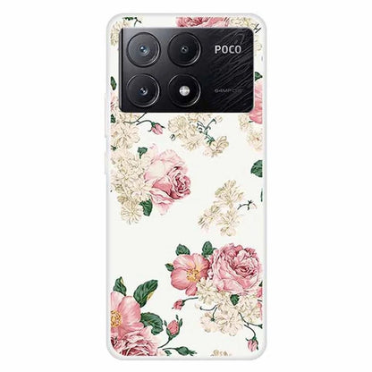 For Xiaomi Poco X6 Pro 5G / Redmi K70E 5G Case Slim-Fit TPU Pattern Printing Back Phone Cover