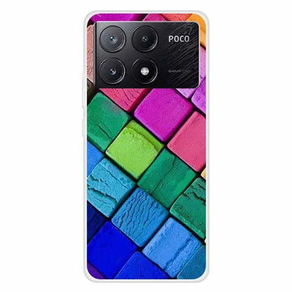 For Xiaomi Poco X6 Pro 5G / Redmi K70E 5G Case Slim-Fit TPU Pattern Printing Back Phone Cover