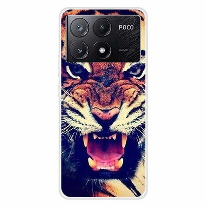 For Xiaomi Poco X6 Pro 5G / Redmi K70E 5G Case Slim-Fit TPU Pattern Printing Back Phone Cover