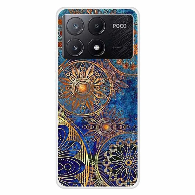 For Xiaomi Poco X6 Pro 5G / Redmi K70E 5G Case Slim-Fit TPU Pattern Printing Back Phone Cover