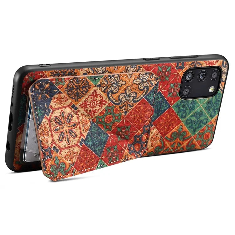 For Samsung Galaxy A31 Cell Phone Case Kickstand Leather Drop Protection Cover