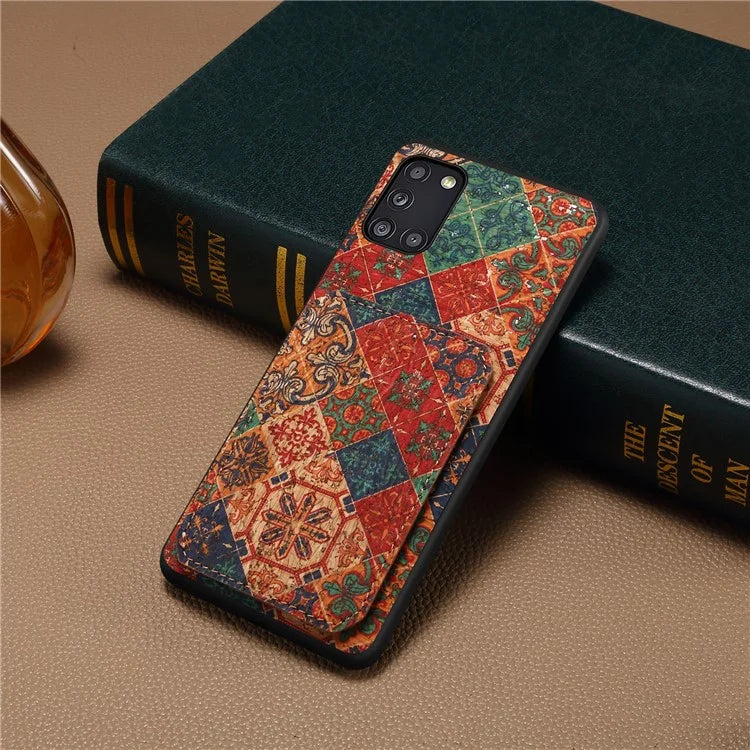 For Samsung Galaxy A31 Cell Phone Case Kickstand Leather Drop Protection Cover