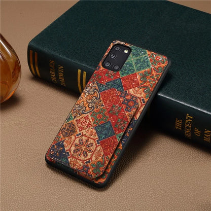 For Samsung Galaxy A31 Cell Phone Case Kickstand Leather Drop Protection Cover