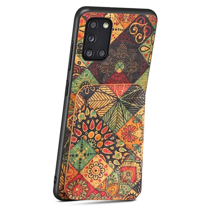 For Samsung Galaxy A31 Cell Phone Case Kickstand Leather Drop Protection Cover