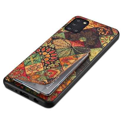 For Samsung Galaxy A70 Leather Case Card Slot Shock Absorbing Phone Cover