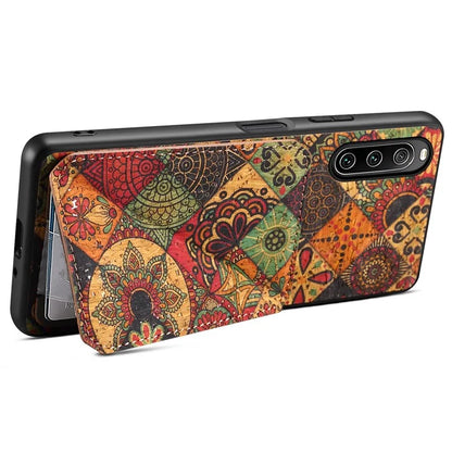 For Sony Xperia 10 IV 5G Phone Case Scratch-resistant Kickstand Flower Pattern Cover