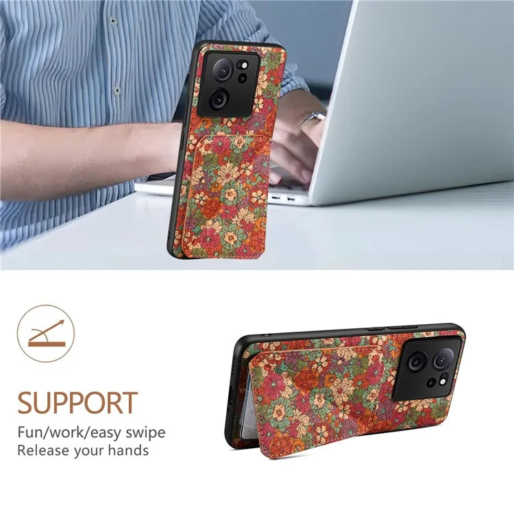 For Xiaomi 13T / 13T Pro / Redmi K60 Ultra Phone Case Leather Kickstand Card Slot Cover