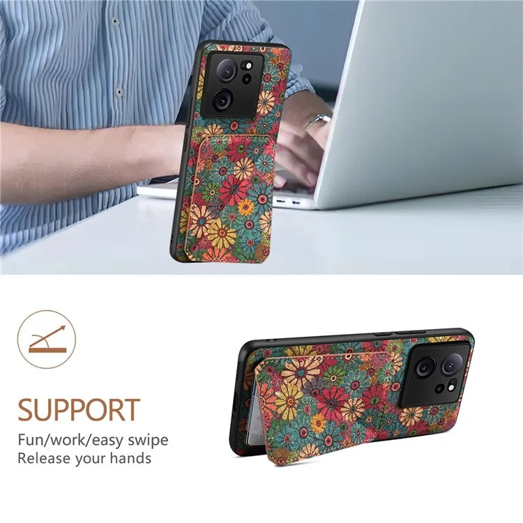 For Xiaomi 13T / 13T Pro / Redmi K60 Ultra Phone Case Leather Kickstand Card Slot Cover