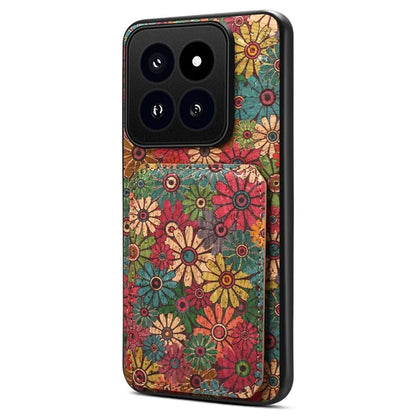 For Xiaomi 14 Pro Cell Phone Case Kickstand Card Holder Leather Drop Protection Cover