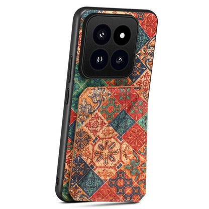 For Xiaomi 14 Pro Cell Phone Case Kickstand Card Holder Leather Drop Protection Cover