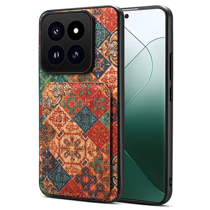For Xiaomi 14 Pro Cell Phone Case Kickstand Card Holder Leather Drop Protection Cover