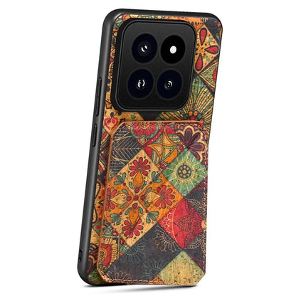 For Xiaomi 14 Pro Cell Phone Case Kickstand Card Holder Leather Drop Protection Cover