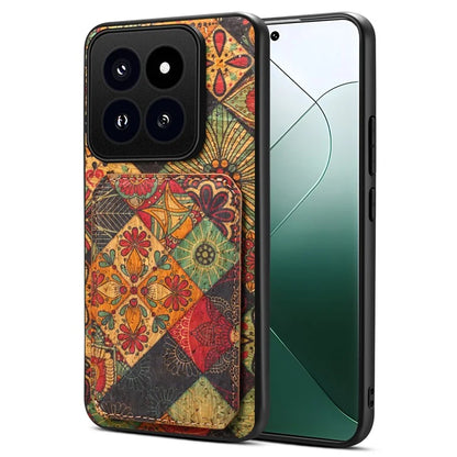 For Xiaomi 14 Pro Cell Phone Case Kickstand Card Holder Leather Drop Protection Cover