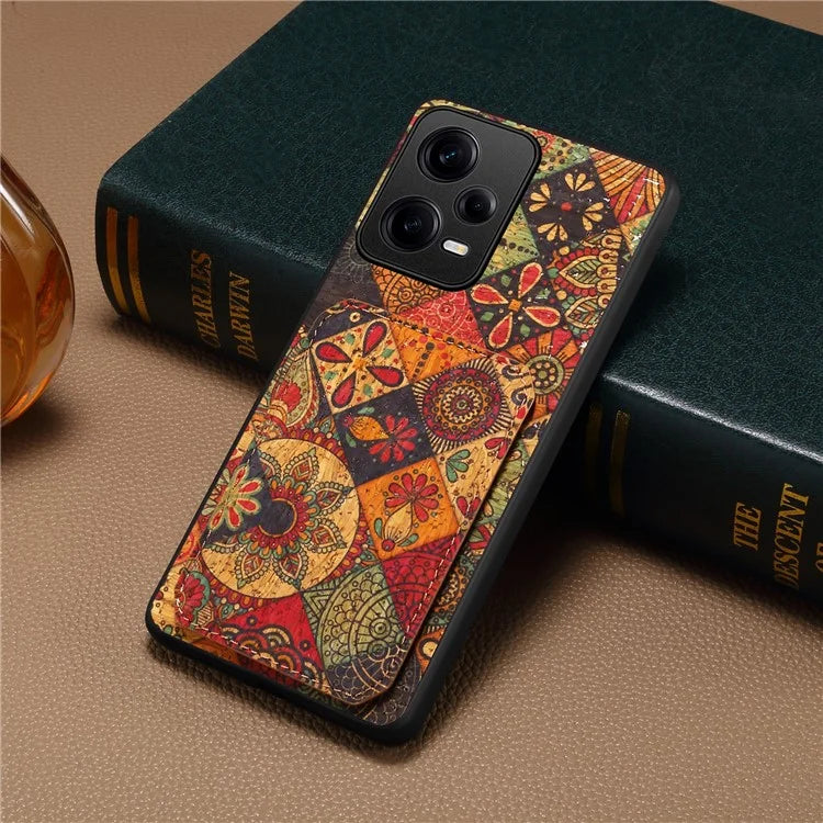 For Xiaomi Redmi Note 12 Pro 5G Leather Case Card Holder Shockproof Phone Back Cover