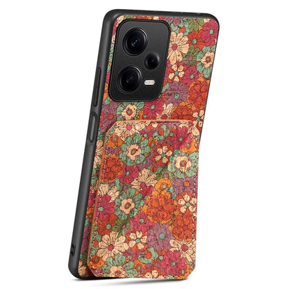 For Xiaomi Redmi Note 12 Pro 5G Leather Case Card Holder Shockproof Phone Back Cover