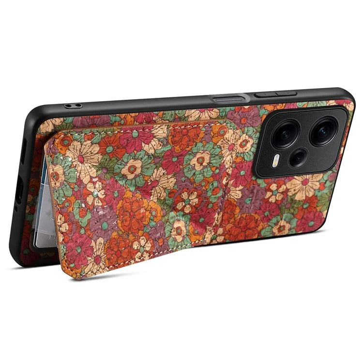 For Xiaomi Redmi Note 12 Pro 5G Leather Case Card Holder Shockproof Phone Back Cover