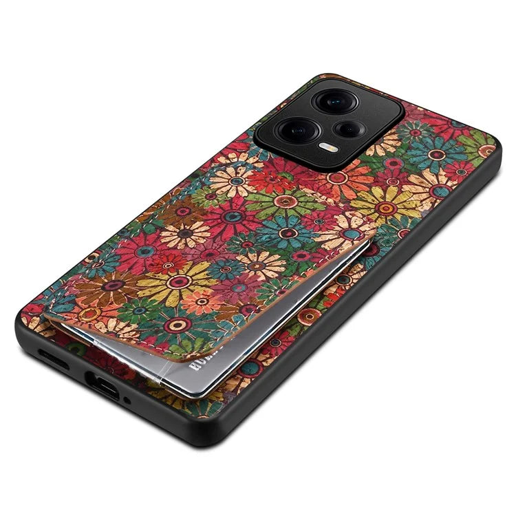 For Xiaomi Redmi Note 12 Pro 5G Leather Case Card Holder Shockproof Phone Back Cover