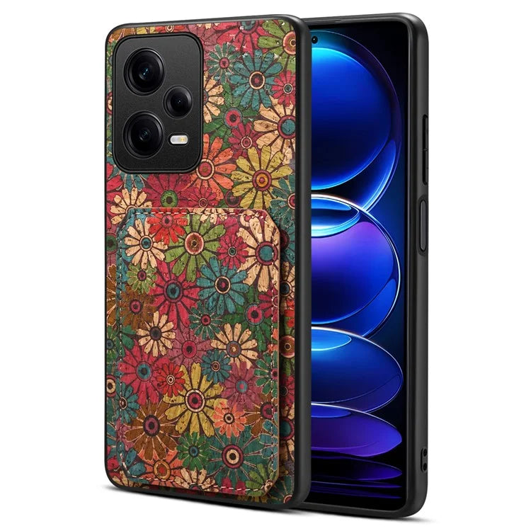 For Xiaomi Redmi Note 12 Pro 5G Leather Case Card Holder Shockproof Phone Back Cover