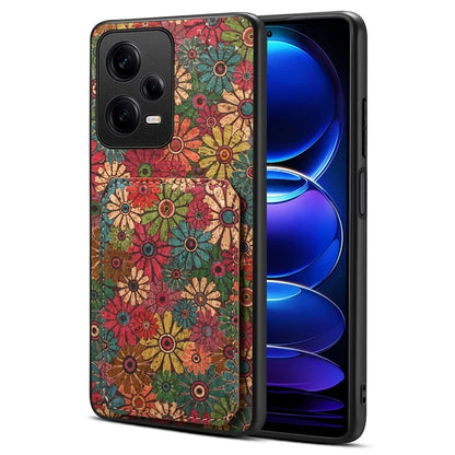 For Xiaomi Redmi Note 12 Pro 5G Leather Case Card Holder Shockproof Phone Back Cover