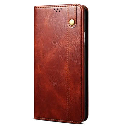 For Oppo Reno11 F 5G / F25 Pro 5G Case Waxy Crazy Horse Texture Card Holder Phone Cover