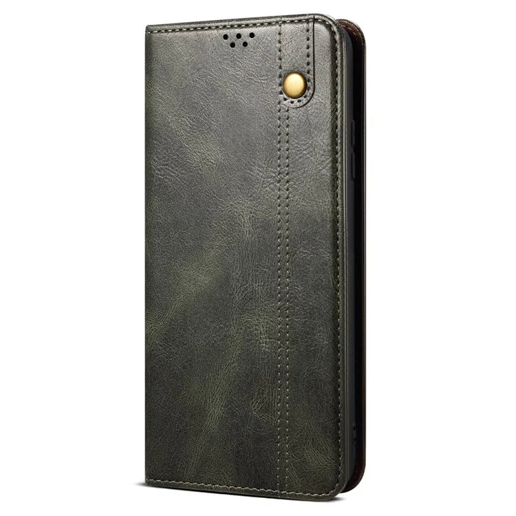 For Oppo Reno11 F 5G / F25 Pro 5G Case Waxy Crazy Horse Texture Card Holder Phone Cover