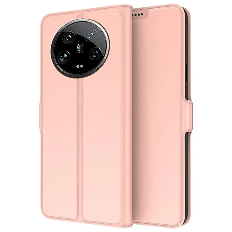 For Xiaomi 14 Ultra Case TPU Inner Shell Card Holder Leather Stand Phone Cover