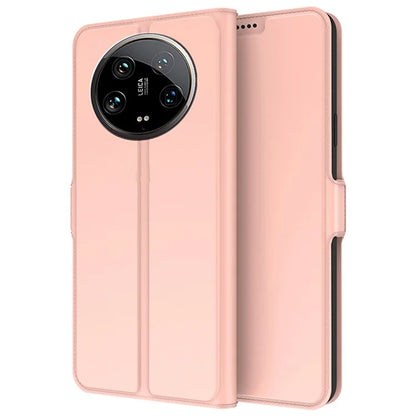 For Xiaomi 14 Ultra Case TPU Inner Shell Card Holder Leather Stand Phone Cover