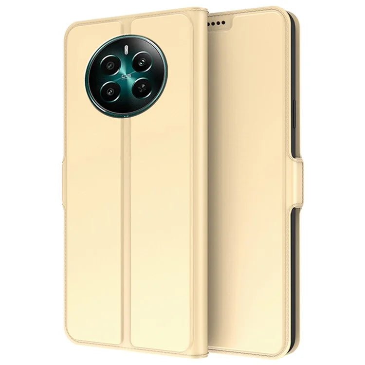For Realme 12+ 5G Case Card Holder Folding Stand PU Leather Phone Cover