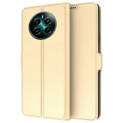 For Realme 12+ 5G Case Card Holder Folding Stand PU Leather Phone Cover