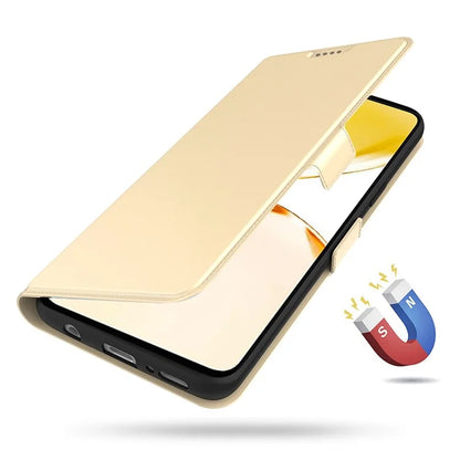 For Realme 12+ 5G Case Card Holder Folding Stand PU Leather Phone Cover