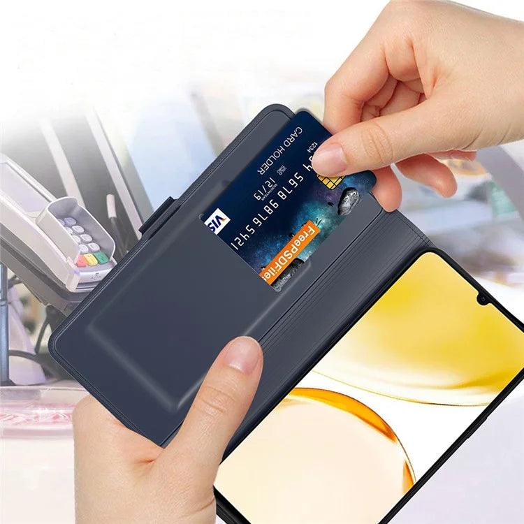 For Realme 12+ 5G Case Card Holder Folding Stand PU Leather Phone Cover