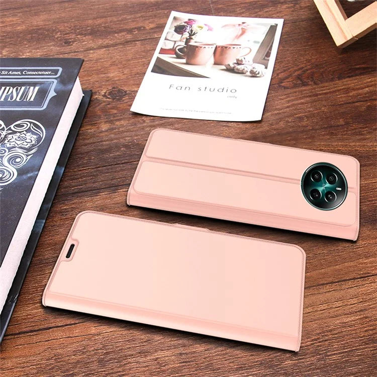 For Realme 12+ 5G Case Card Holder Folding Stand PU Leather Phone Cover
