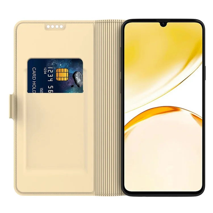 For Realme C67 4G Cell Phone Cases Card Holder Adjustable Stand PU Leather Cover